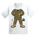 United States Marine Corp Camo Uniform Children’s White T-Shirt