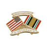 USA Iraq Campaign Veteran Crossed Flag Lapel Pin