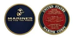 USMC Marines Values Challenge Coin