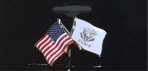 U.S. Army and American Crossed Flag Lapel Pin