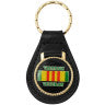 Vietnam Veteran Ribbon Leather Key Fob