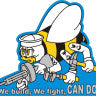 Seabees We Build We Fight CAN DO Die Cut Magnet