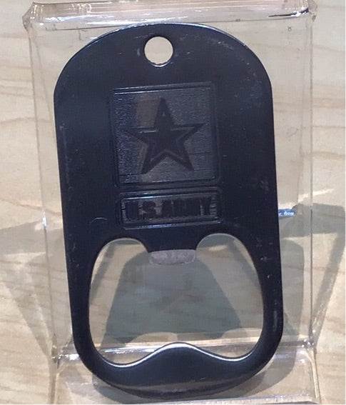 U.S. Army Star Recessed Dog Tag Bottle Opener