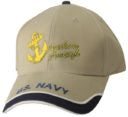 Navy Anchors Aweigh Multi Position Ball Cap