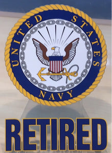 U.S. Navy Retired Decal