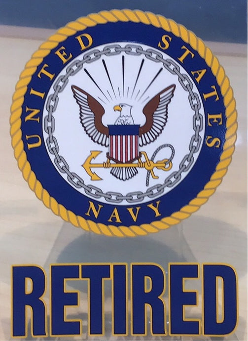 U.S. Navy Retired Decal