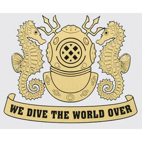 U.S. Navy Diver Helmet Decal