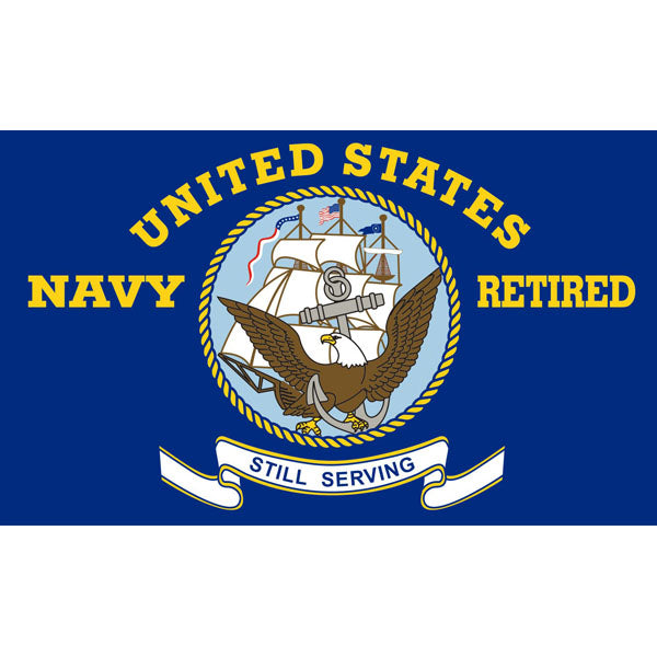 U.S. Navy Retired 3x5 Flag