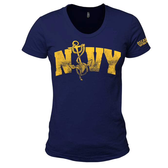 Women’s Navy Anchor Tee