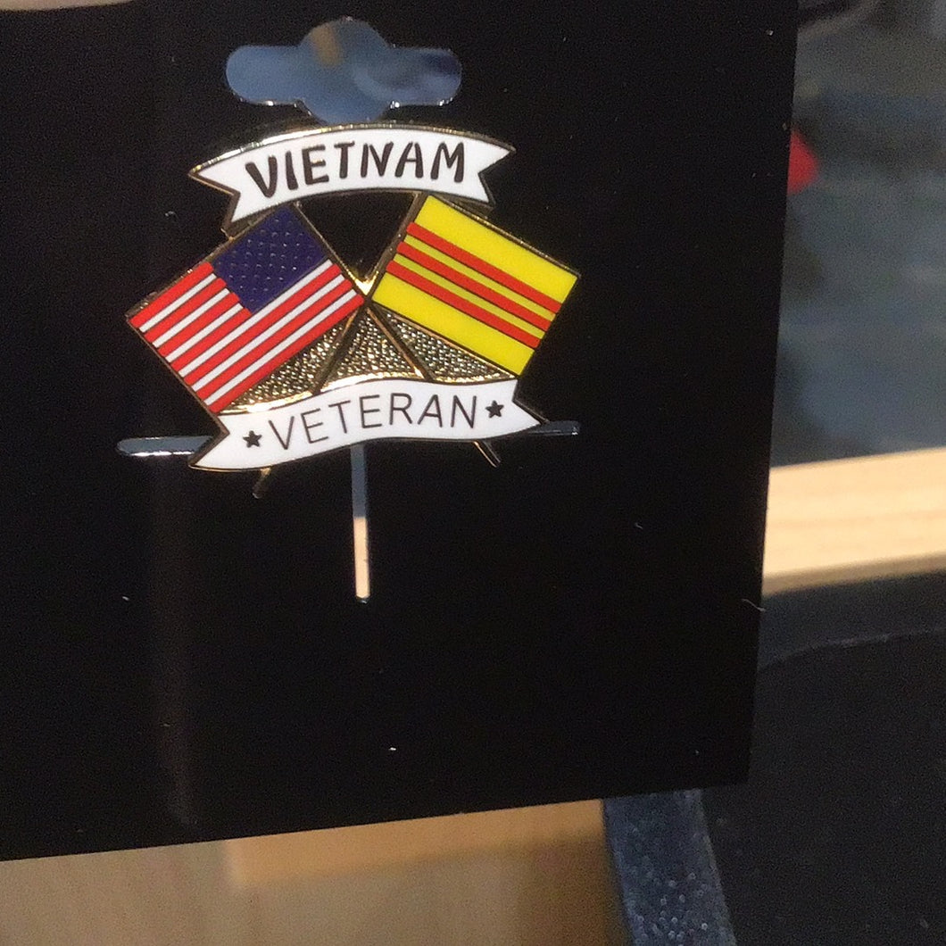 Vietnam Veteran With American Flag