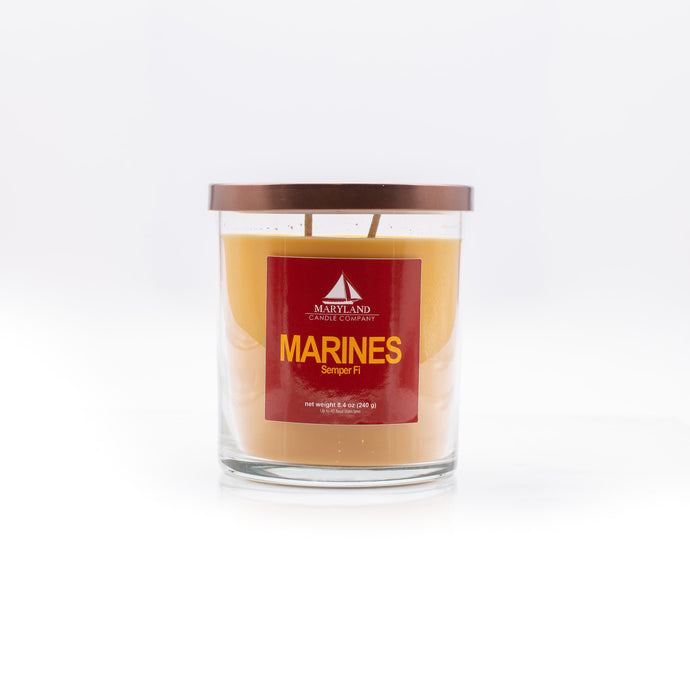 MARINES Candle, Fig Scent, 8.6oz