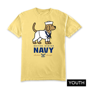 Navy Pup Youth Tee